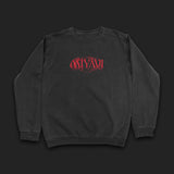 Dancing Pigment Dye Black Crewneck